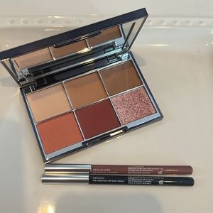 NEW 3x Wayne Goss Amber Palette, Obsidian Eye Kohl Pencil, Medium Nude Lip Liner